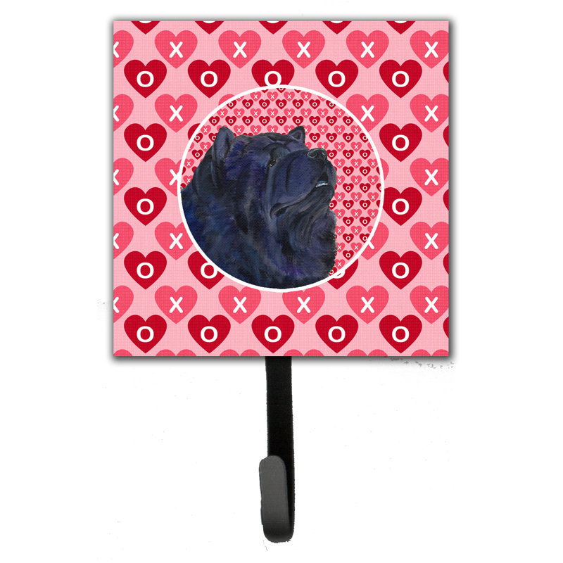 Porte-laisse chow et crochet mural chow