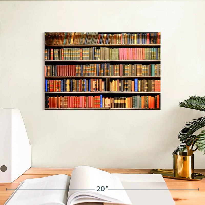 Bibliothèque de livres anciens Kerner, H 8 po x l 12 po