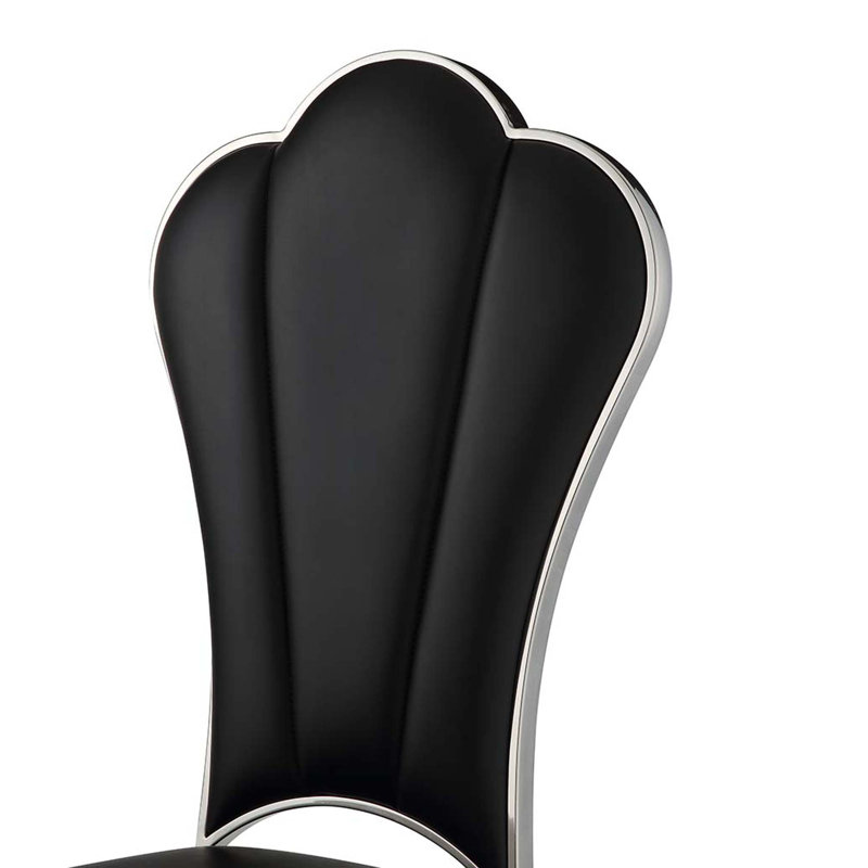 Chaise d'appoint rembourré, Noir, noir, noir, noir