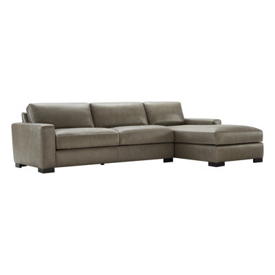 Canapé modulaire en cuir véritable Bonville