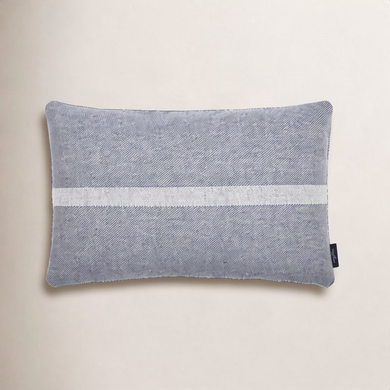 Glyph Sunbrella® Outdoor Reversible Throw Pillow, Indigo