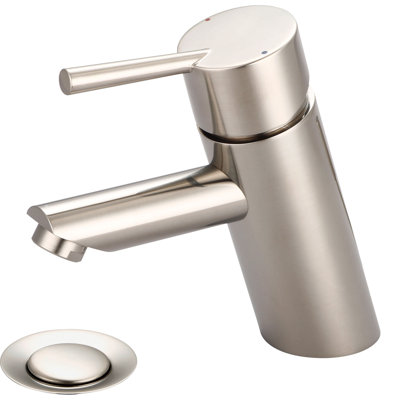 Single-handle Bathroom Faucet with Drain Assembly