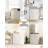 Luxury Double Laundry Hamper With Lid And Removable Bags, Large Hamper For Laundry, Laundry Basket 2 Sections, Collapsible Ditry Clothes Hamper For Bedroom, Laundry Room, Bathroom, Off-White