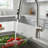 Single Handle Kitchen Faucet with Pull-Down Sprayer