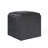 Rockwood 17"W Upholstered Vegan Leather Contemporary Square Storage Cube Ottoman with Flip-Over Tray, Assembled-1815101230