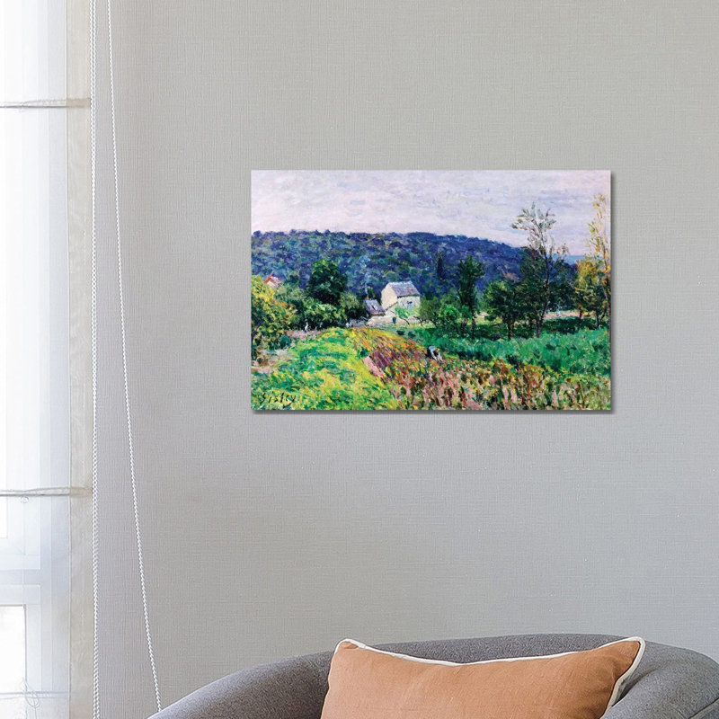 Hills Surrounding Paris, 1879 by Alfred Sisley - 1 Piece Wrapped Canvas Wall Art, 45.72cm H x 66.04cm W
