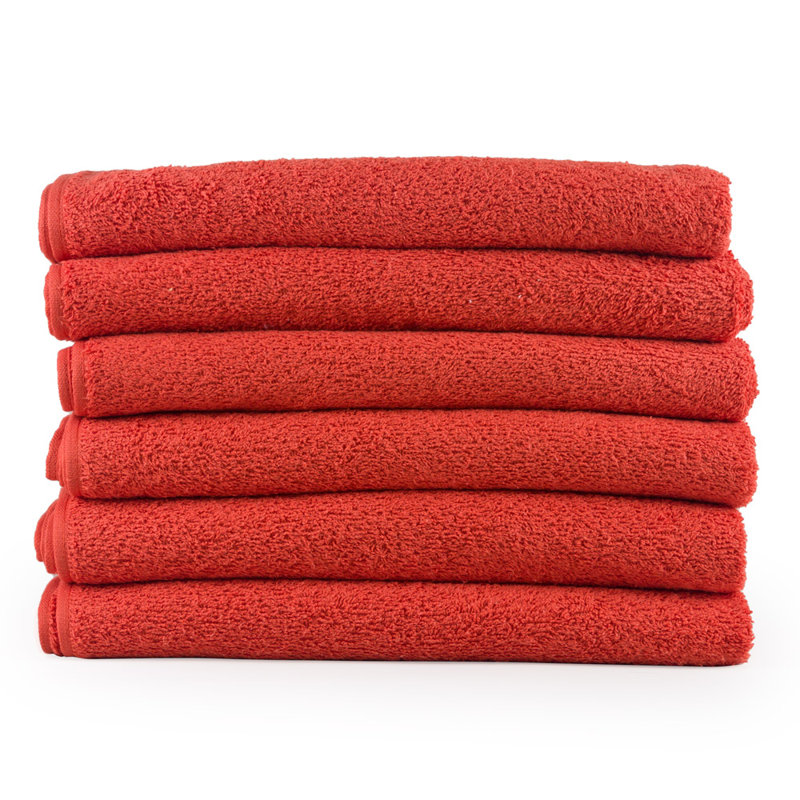 Cotton Lightweight Bath Towel, Brick