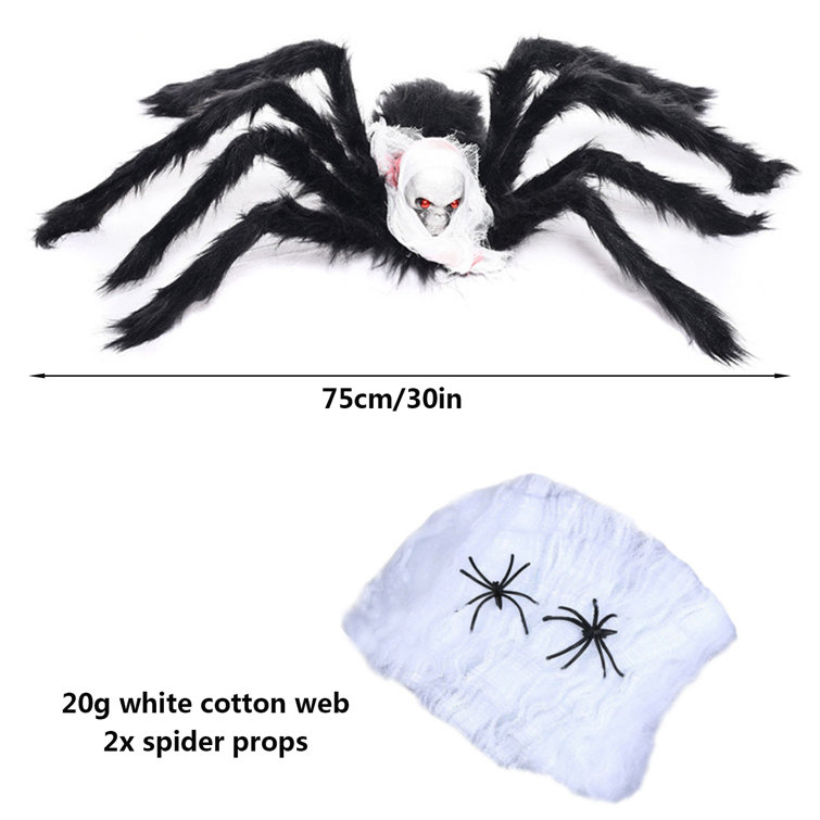 solacol Mardi Gras Party Decorations Cotton Halloween Props Spider