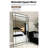 Nordic Hd Full Length Mirror, Square Painted Metal Frame-129884916