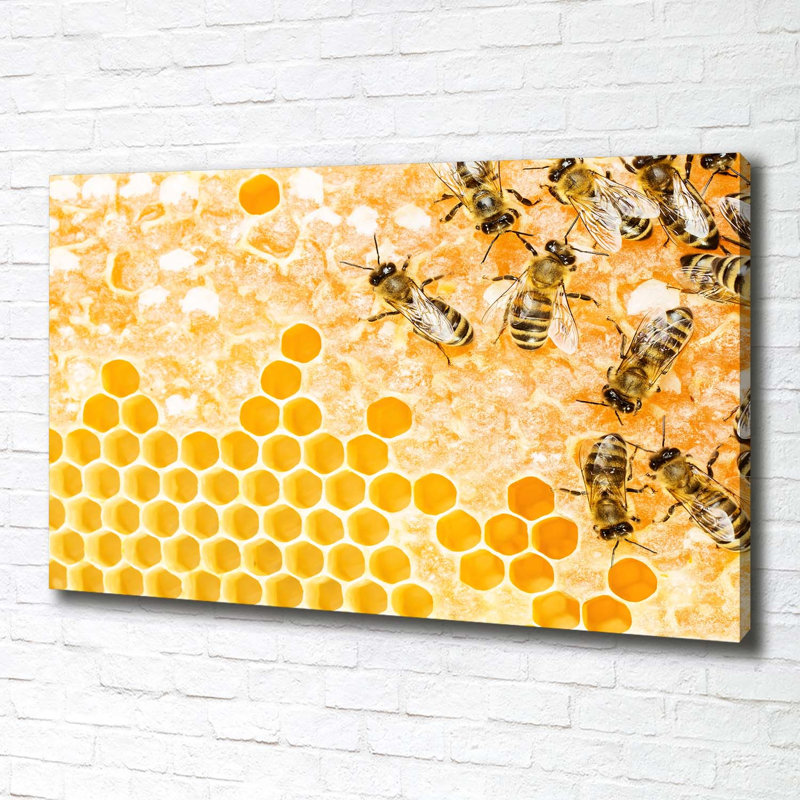 Working Bees - Wrapped Canvas Print