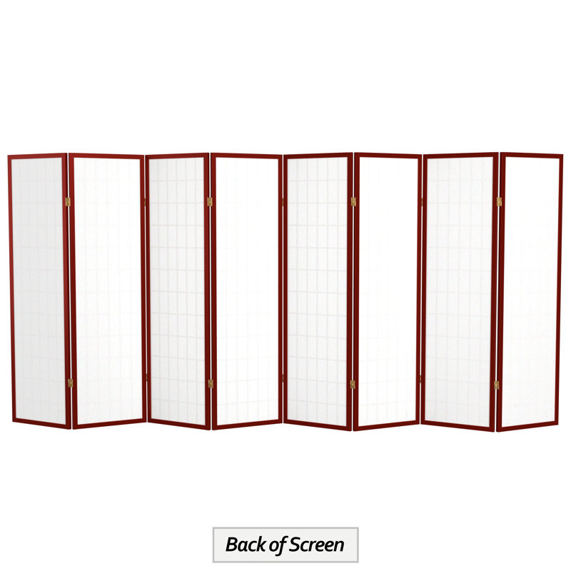Paravent haut pliable 58,75 "Alex, Palissandre, 8 panneaux