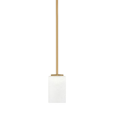 Mini-luminaire suspendu avec tige en verre Fausley