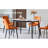 Large Rectangular Table With Strong Metal Base Modern Stone Dining Table For Kitchen 1.4M-1915707706
