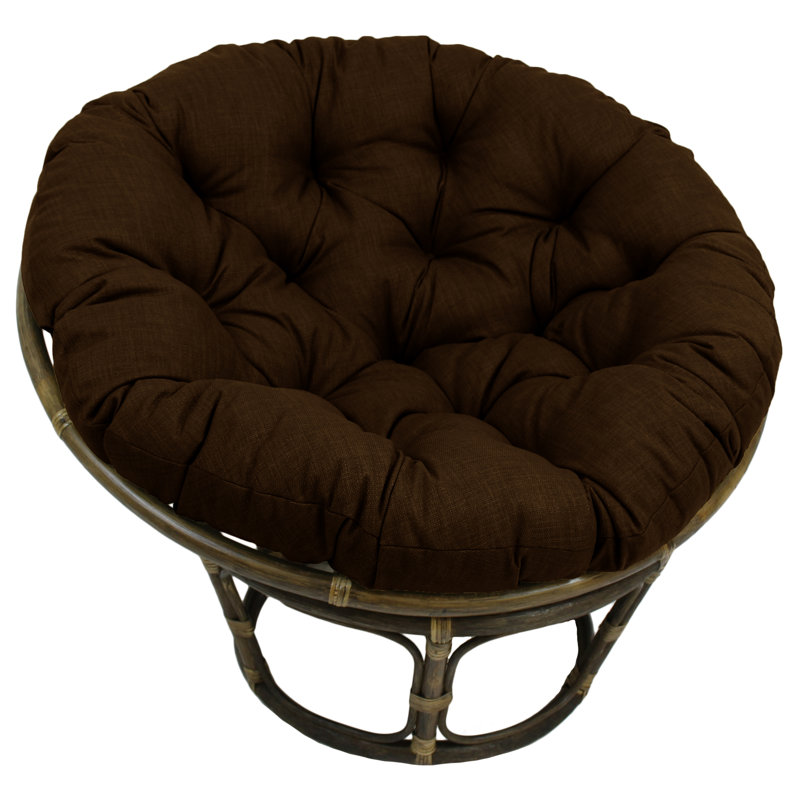 Outdoor 6'' Papasan Seat Cushion, Cocoa, 52" W x 52" D