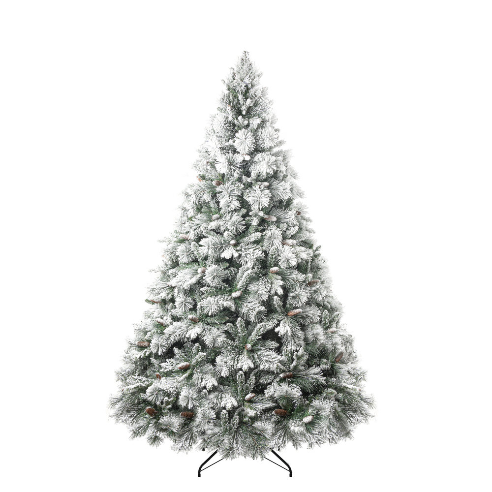 Flocked 7.5' Pre-Lit Christmas Tree, 6.5'