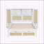 Lit simple en bois avec deux casiers de rangement-1245694504