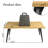 Shivani 63" Wood Look Live Edge Rectangular Dining Table for 6-781045955