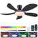 48 Inch Modern Low Profile Ceiling Fans With Lights And Remote/app