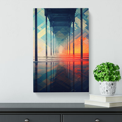 Pier Pier Geometric - Wrapped Canvas