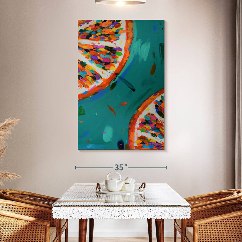 Yarlin Two Oranges, 51" H x 34" W