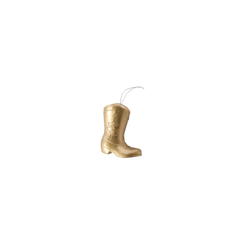 Golden Boot Ornament 3"x 1.5"x 3.25"