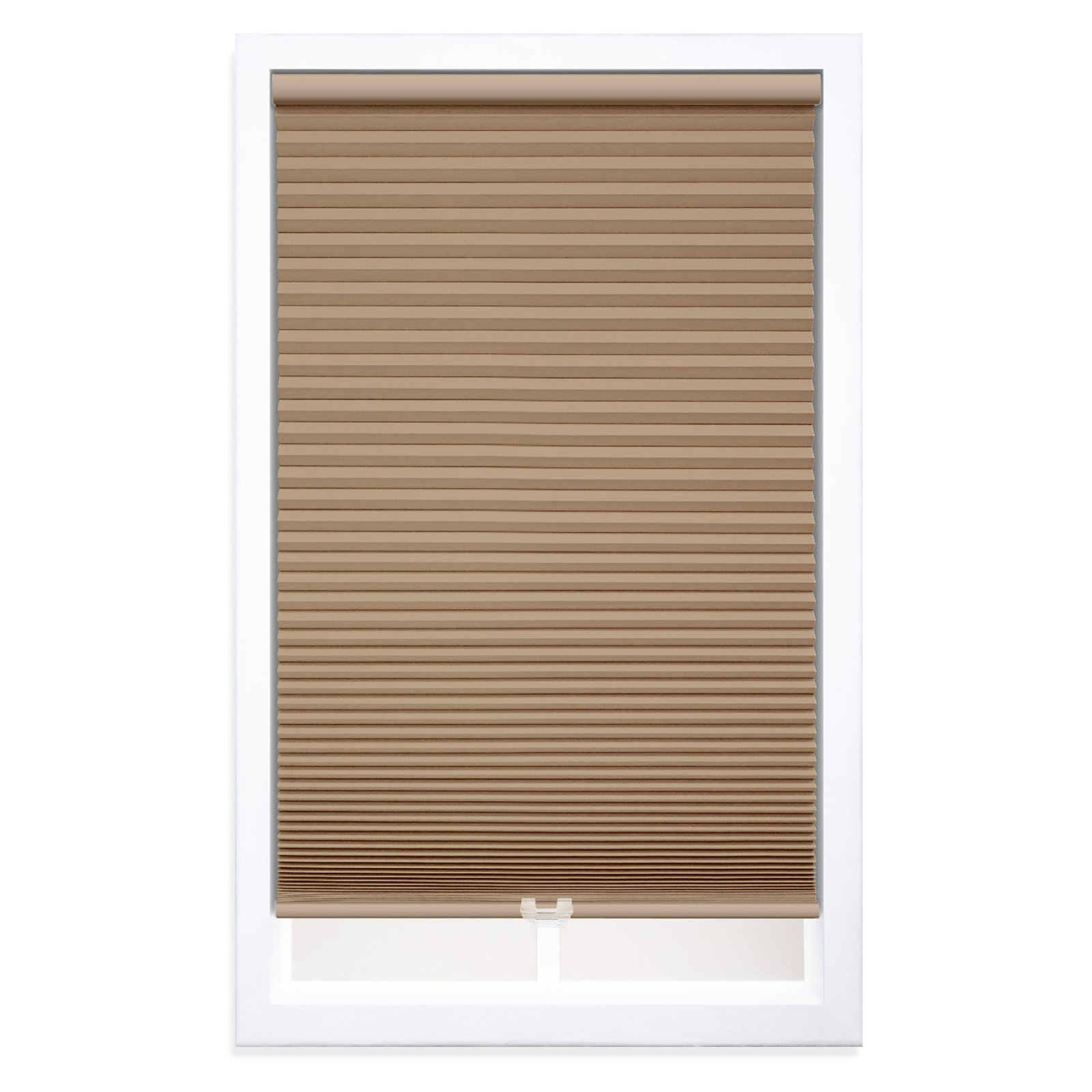 Coursey Cordless Blackout Cellular Shade, 58.5"W x 64"L, Latte