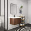 Meuble-lavabo à fermeture en douceur avec lavabo pour petite salle de bain-1255796117