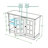3-mirrored Acrylic Door 45'' Wide Storage Sideboard - Mdf & Decorative Laminate Cabinet With Adjustable Shelves For Living, Dining And Kitchen Spaces-332673283-332673285