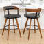 Tabourets de comptoir pivotants en cuir Modern-2105635186-2105635187