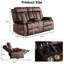 Causeuse inclinable en velours 70,9 po-2029295203