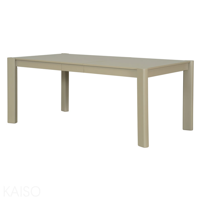 Table de salle à manger extensible moderne en bois massif Farmhouse - Conception peu encombrante, Brun