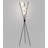 Elegant Crossed Pole Floor Lamp With Spherical Light Shades