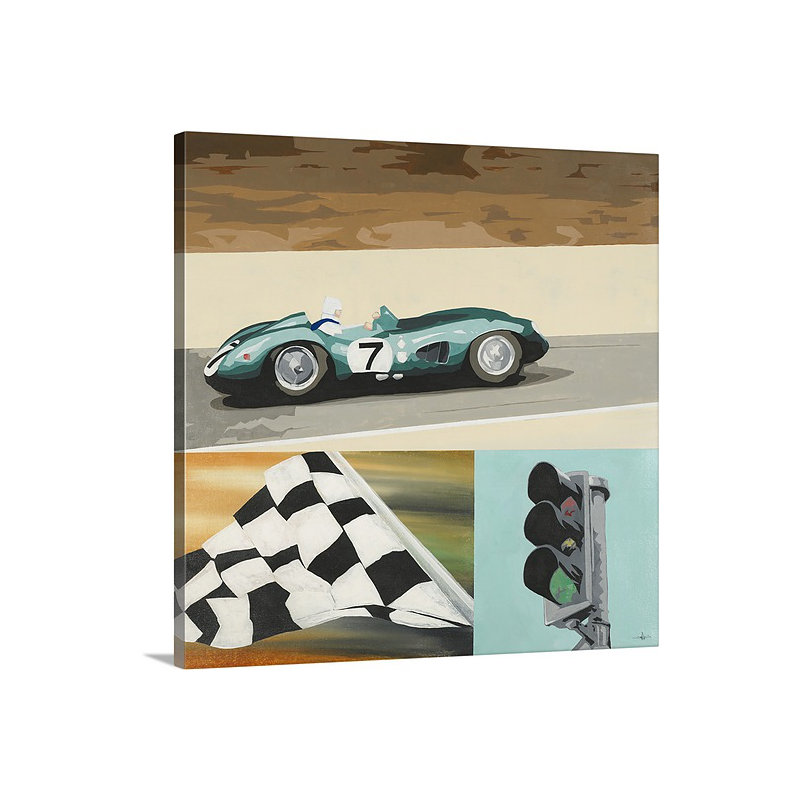 Gironde, "Route 66-B" par KC Haxton, reproduction d'art sur toile, H 30 po x l 30 po x P 1,25 po