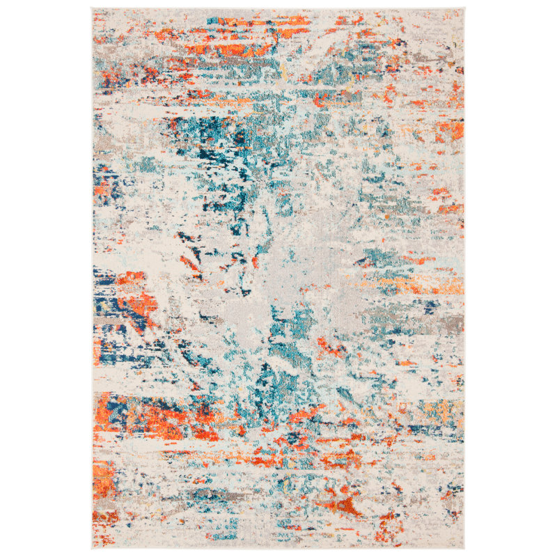 Daisetta Abstract Hand Woven Area Rug, Rectangle 122 x 183 cm