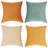 Velvet Throw Pillow Covers,Contrasting colors Pillows Decorative Set of 4-114187989-114187992