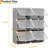 Modular DIY Plastic Shoe Storage Cabinet with Doors, 6-Cube Portable Shoe Organiser, Space-Saving for Hallway, Bedroom & Living Room-1508324882