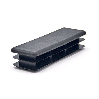 Embout rectangulaire en plastique pour tubes Outwater (12 pièces) | Bouchon de tube de 1 po x 3 po / glissière de chaise / protecteur de plancher / bouchon de tube / bouchon de trou de tube / bouchon de tuyau | Convient aux tubes de calibre multiple | Couleur noire | Robuste