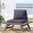 Dark Grey Furniture With Spill- Lining And Enlarged Seat Wood Cushion Broad Panel -
