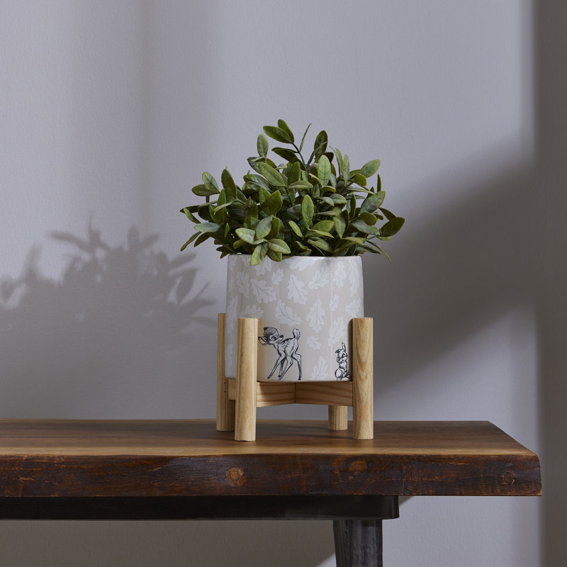 Disney Forest Friends Bambi Planter On A Stand 20Cm Tall