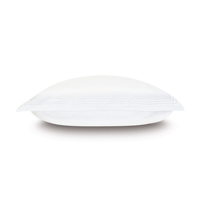 Tessa Sham, Standard, White, Multi-stripe