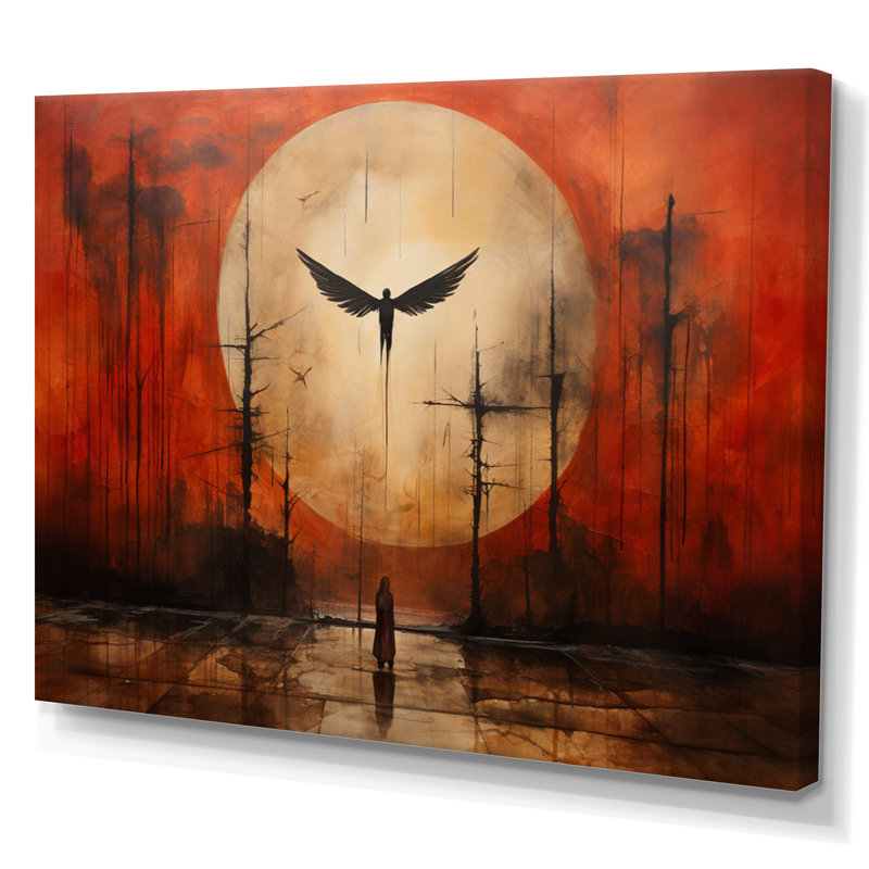 Coral Black Mexico Art The Fall I, reproduction d'art sur toile, H 16 po x l 32 po x P 1 po, Toile tendue