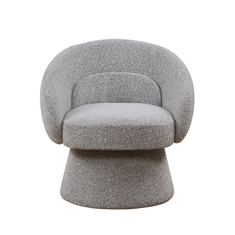 Fauteuil d'appoint Boucle, Gris riche