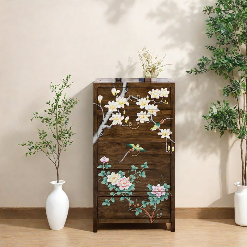Armoire de vestibule rétro, H 47,2 po x l 26 po x P 15,7 po