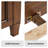 Amberlyn Traditional Queen Oak Veneer Bed with Solid Wood Legs