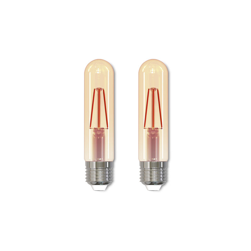 25 Watt Equivalent Antique T9 E26 Dimmable LED Stick Light Bulb Base