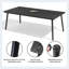 Table de salle à manger de patio avec trou pour parasol et structure en aluminium-409976785-459770165