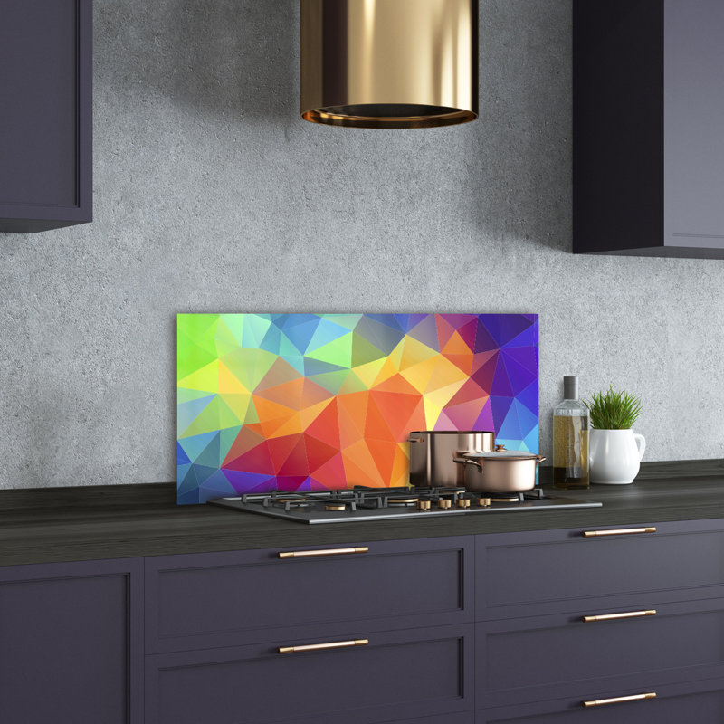 50cm W x 100cm L Glass Peel and Stick Panel