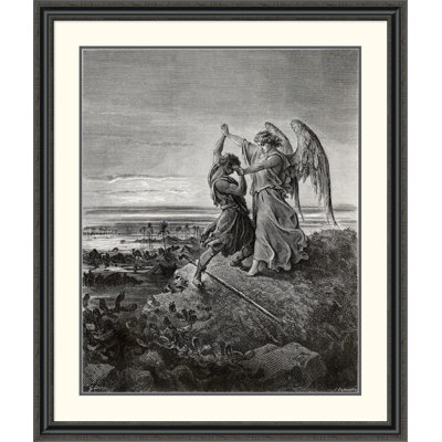 " Jacob Wrestling With The Angel " by Gustave Dore