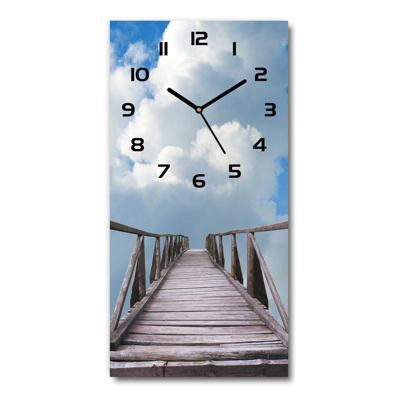 Jackee Glass Wall Clock, Black