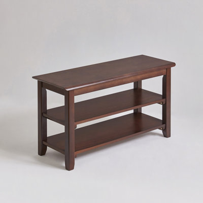 2-Tier Solid Wood Shoe Bench, Entryway Shoe Rack with Storage Shelves, Hallway Seat Bench for Shoes